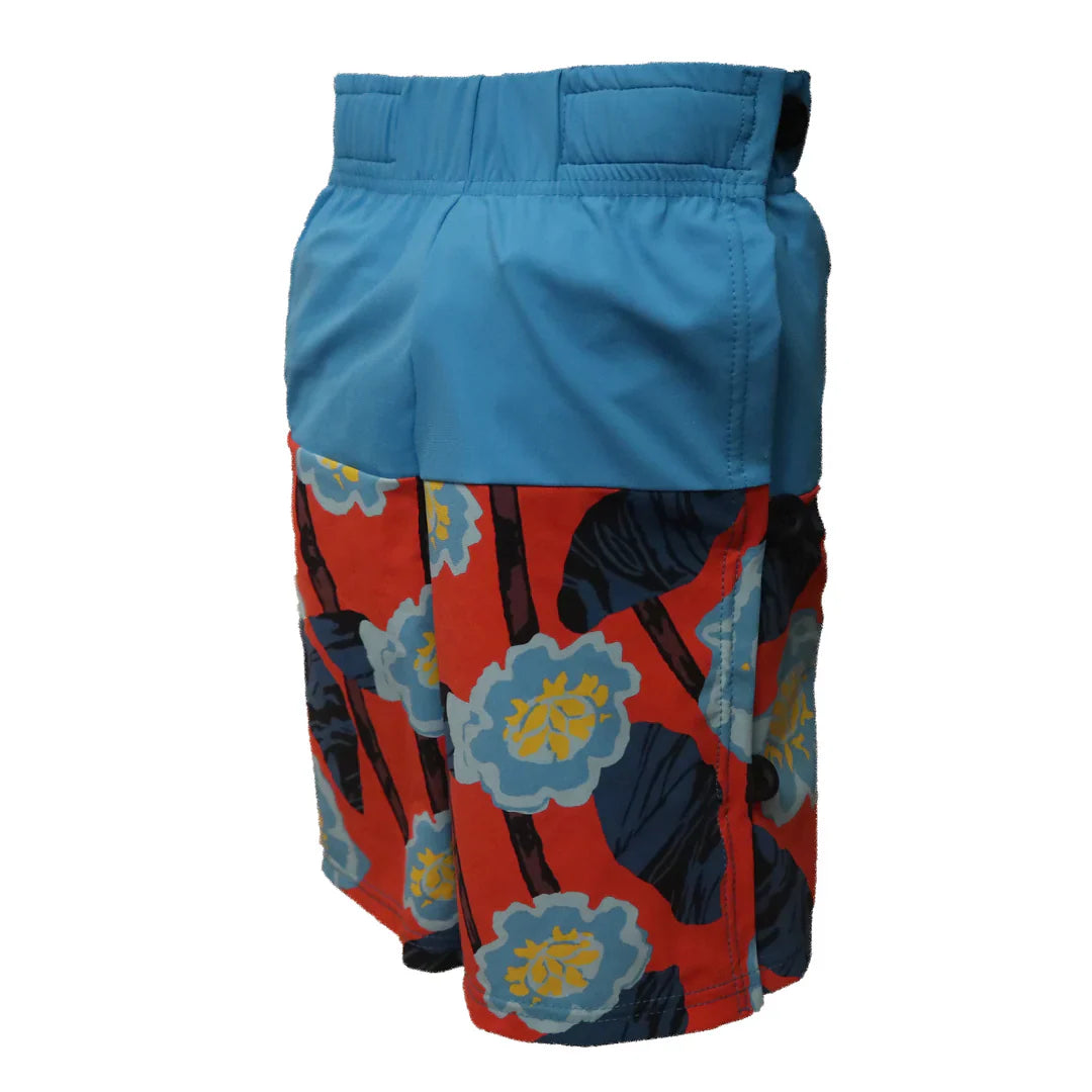 Kes-Vir - Bañador cruzado para niño con estampado floral azul