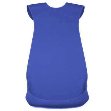 CareDesign_large_tabard_for_special_needs_toddlers_children_adults_blue_bib_with_feeding_catching_pouch