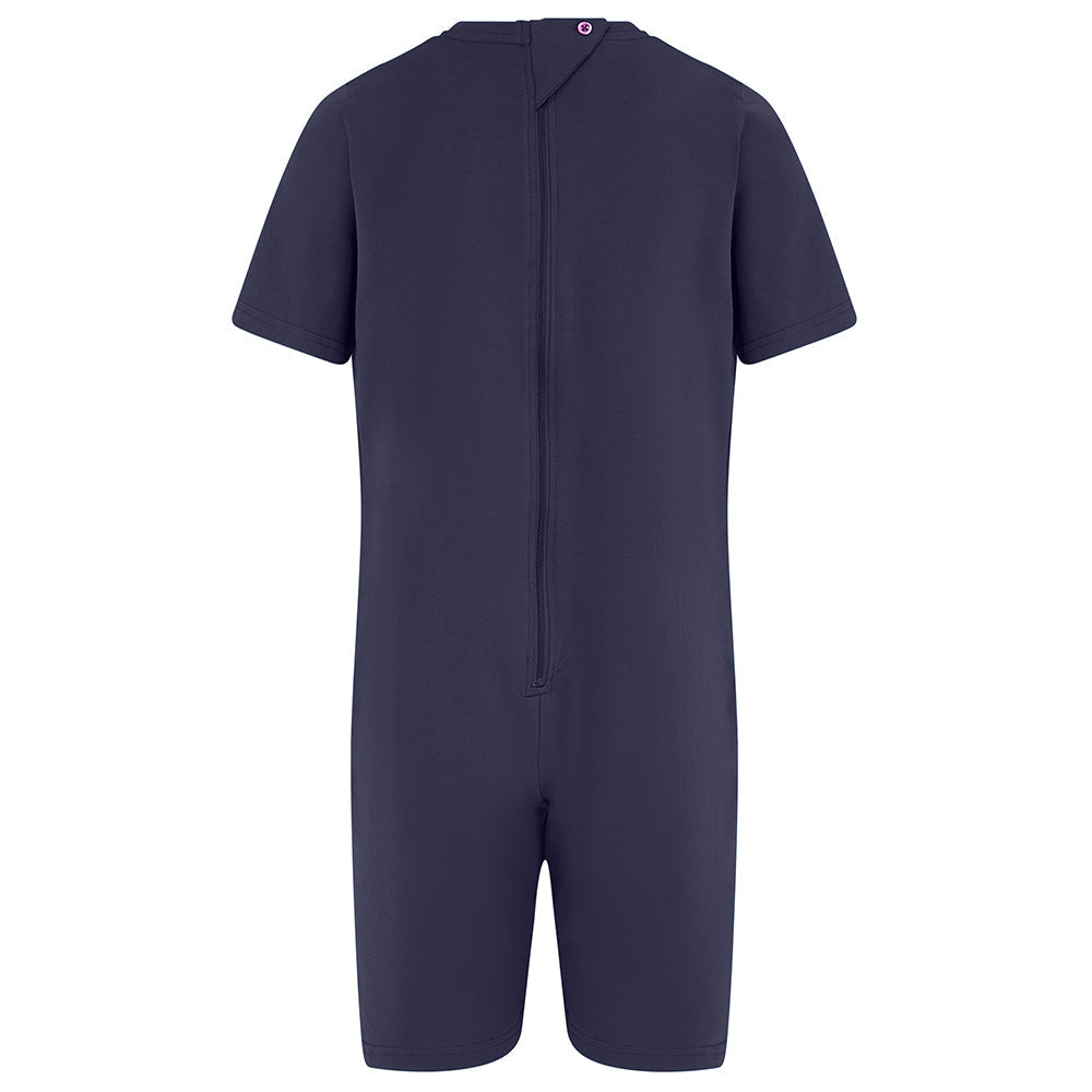 Monos con cremallera trasera secreta KayCey®Z (niños) - Manga corta / Largo hasta la rodilla