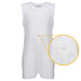KayCey_Adaptive_clothing_for_older_children_with_special_needs_Sleeveless_with_Tube_Access_White_Front