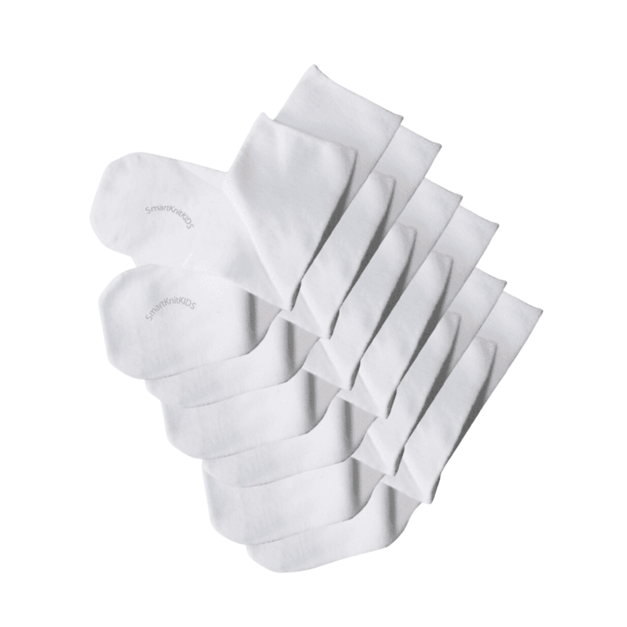 SmartKnitKIDS - Calcetines sin costuras - Máxima comodidad - Blanco - Paquetes económicos