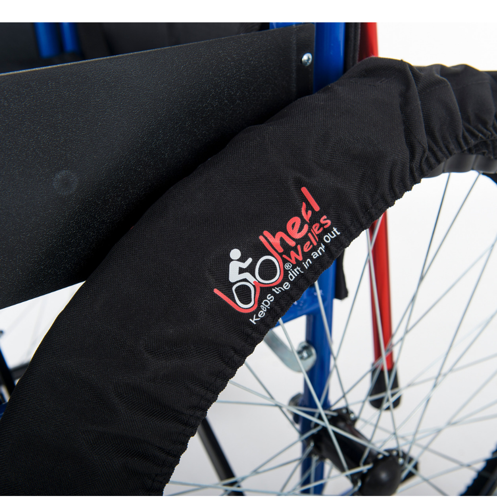 My_Buggy_Buddy_universal_wheelchair_wellies_wheel_covers_for_indoors_large_tire_close_up